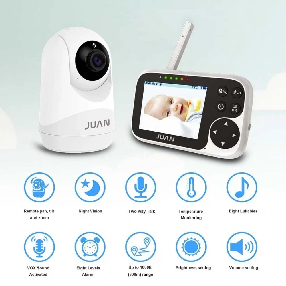 Baby/Pet/Surveillance Camera w/ 5” LCD Color Monitor, No Wi-Fi or App Needed - Picture 2 of 8